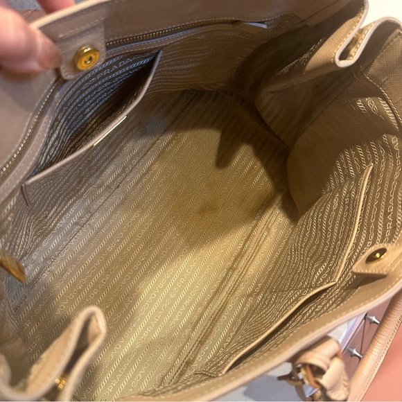 Prada Saffiano Tote Beige - Picture 10 of 13